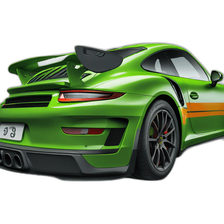 Grenouille dans une porche 911 gt3 rs emoji