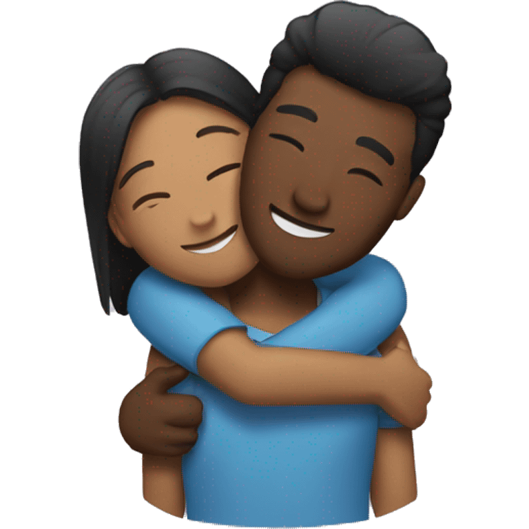 couple hugging emoji