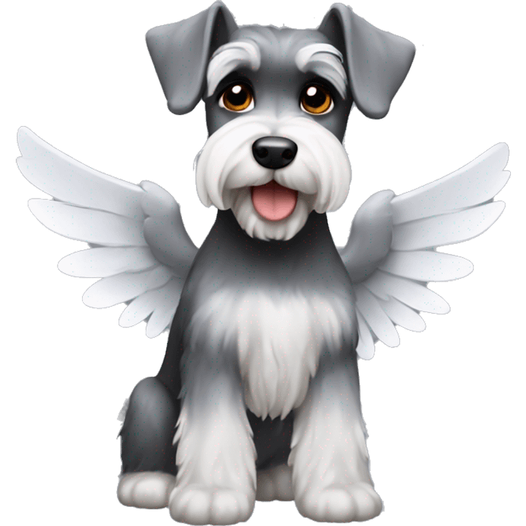 Schnauzer with wings emoji