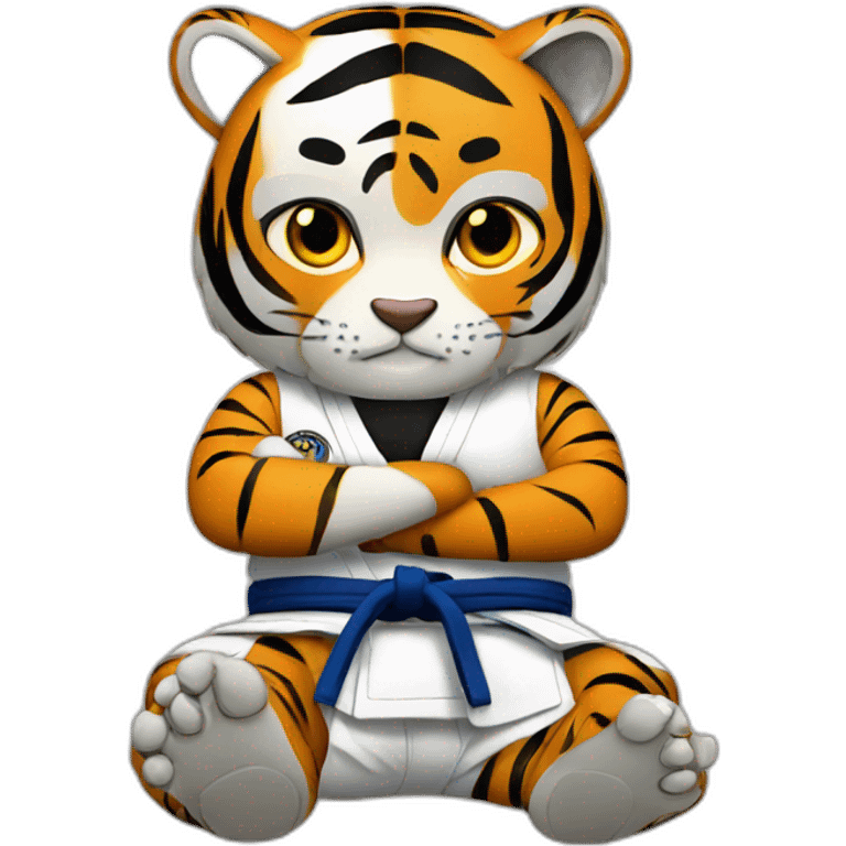 BJJ seated guard  Tiger  emoji