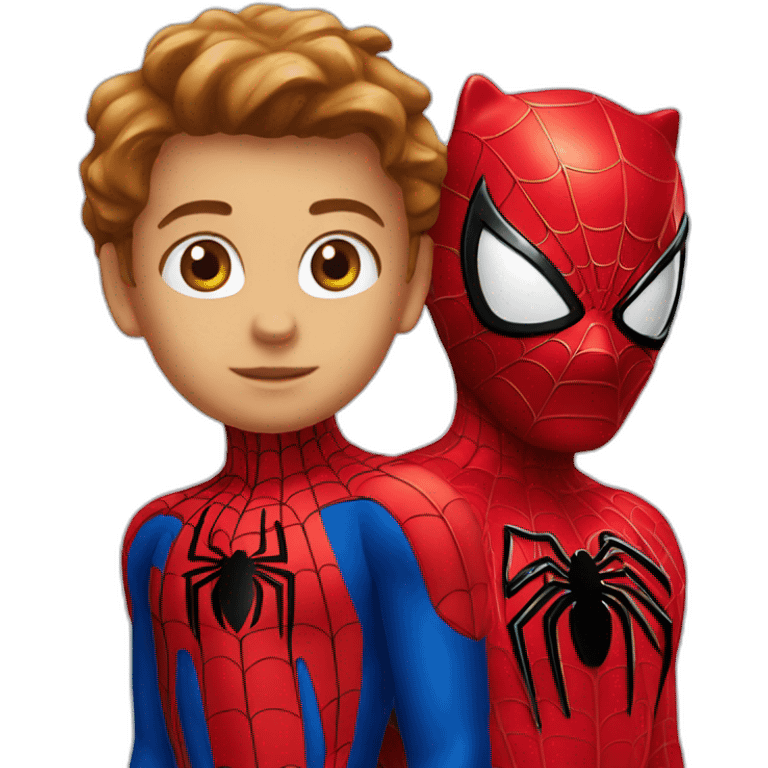 hello kitty and spiderman emoji