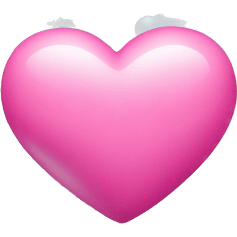 Pink heart with clouds emoji