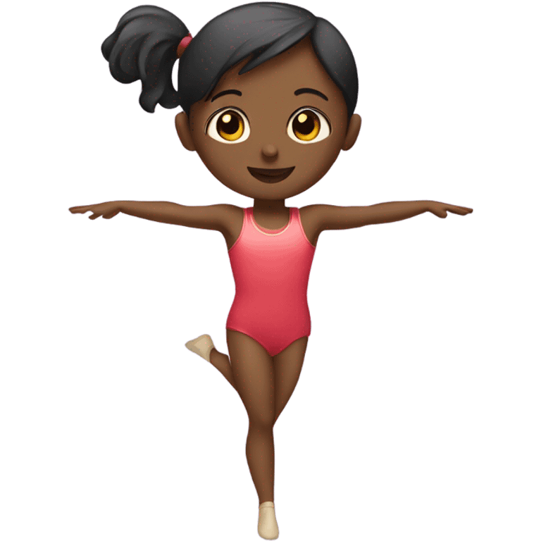 Girl playing gymnastics  emoji