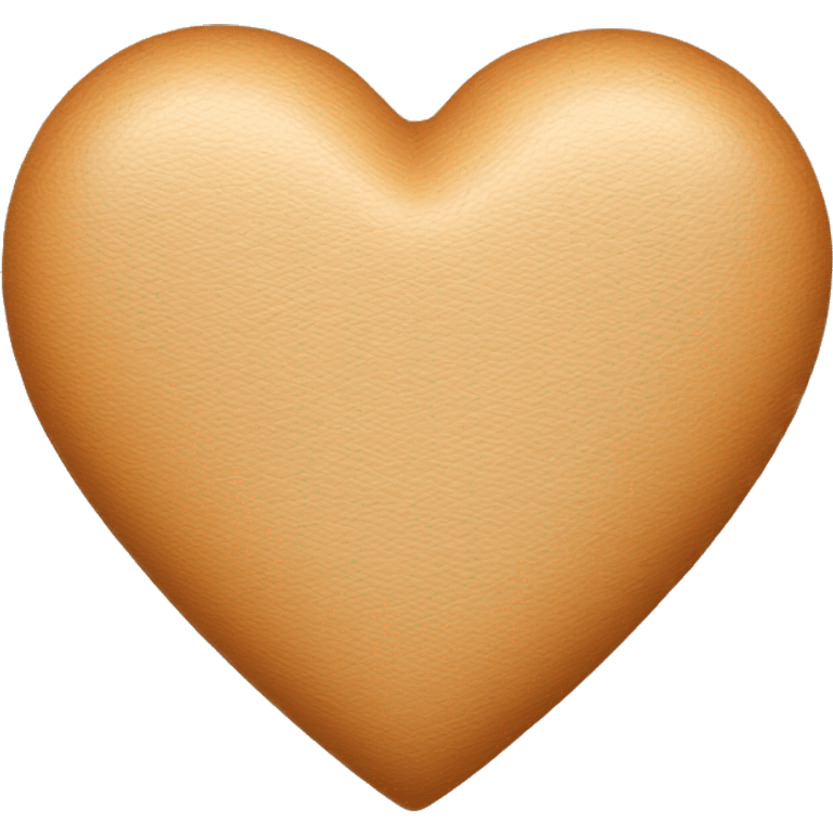 Tan heart with N in it  emoji