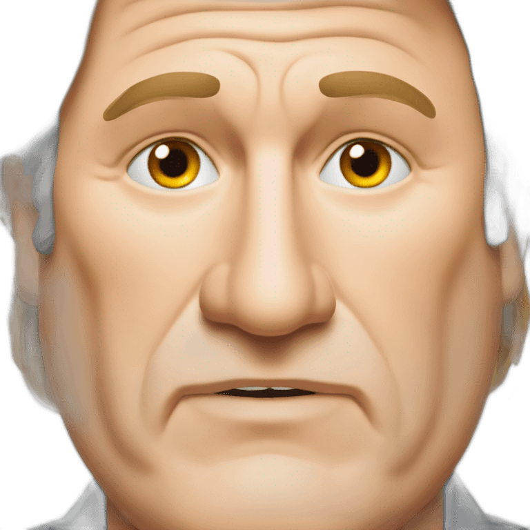 Gérard Depardieu rouge emoji