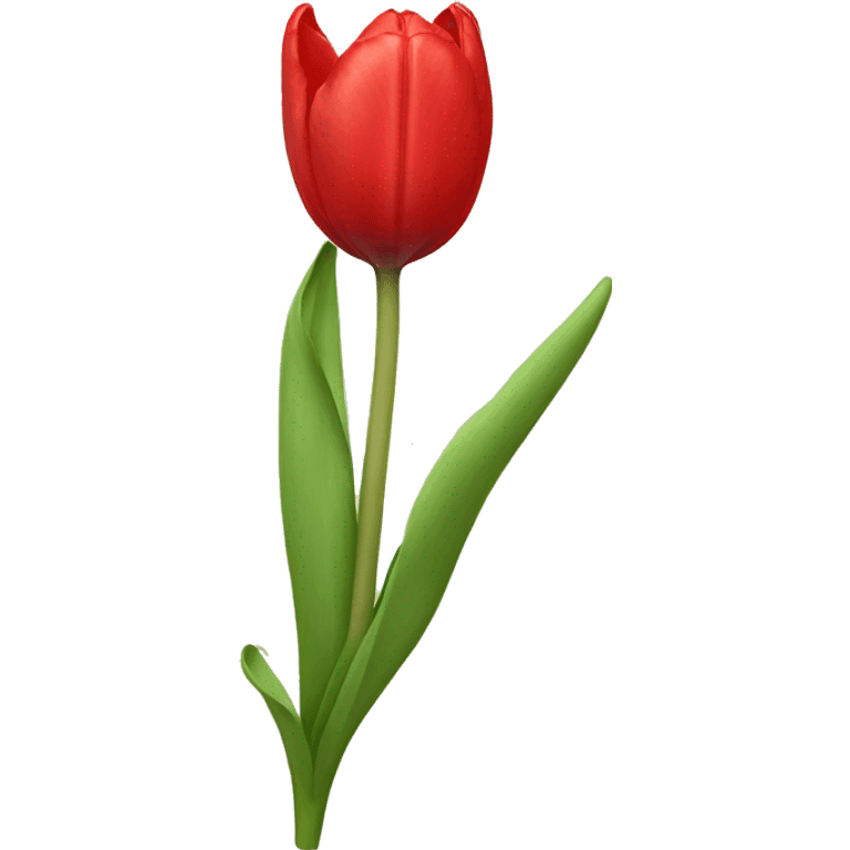 Red tulip emoji