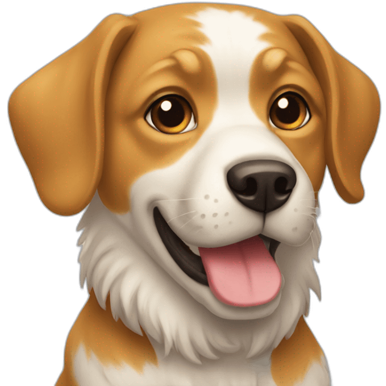 Chat sur chien emoji