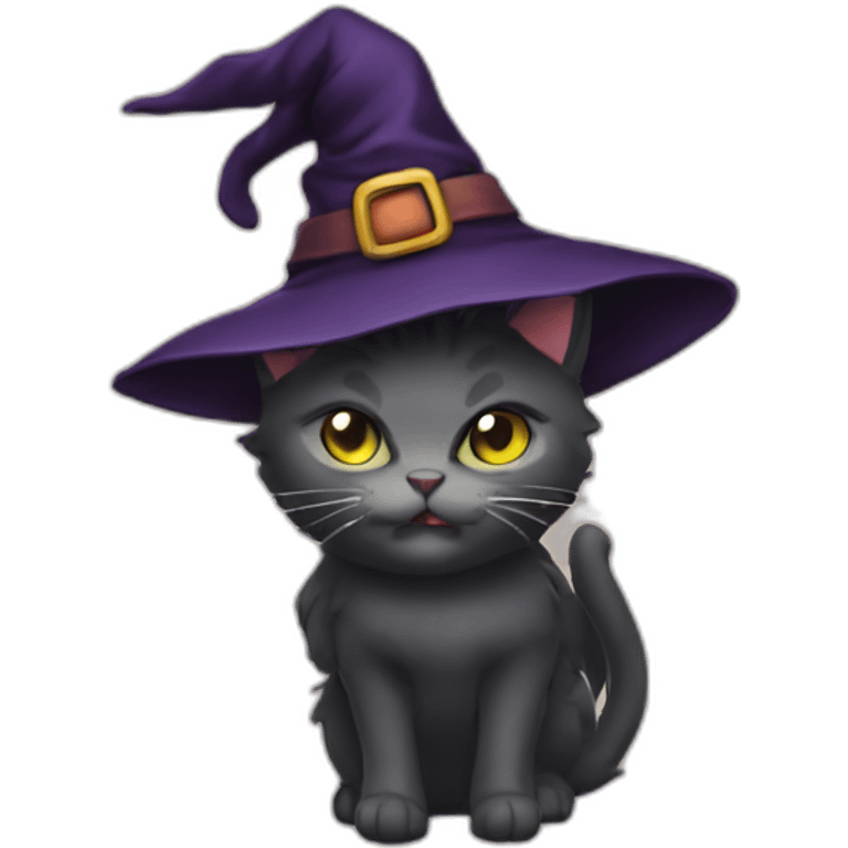 A witch cat emoji