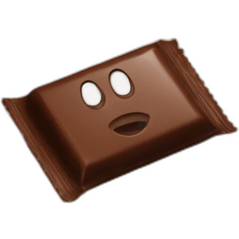 chocolate bar on floor emoji