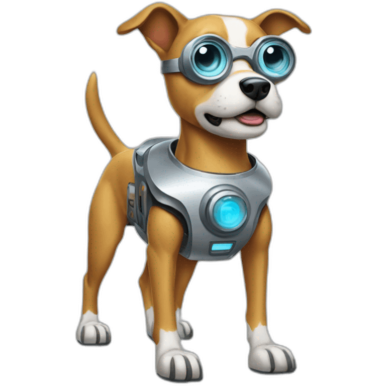 dog as a robot emoji