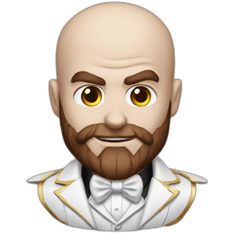 kratos wears tuxedo emoji