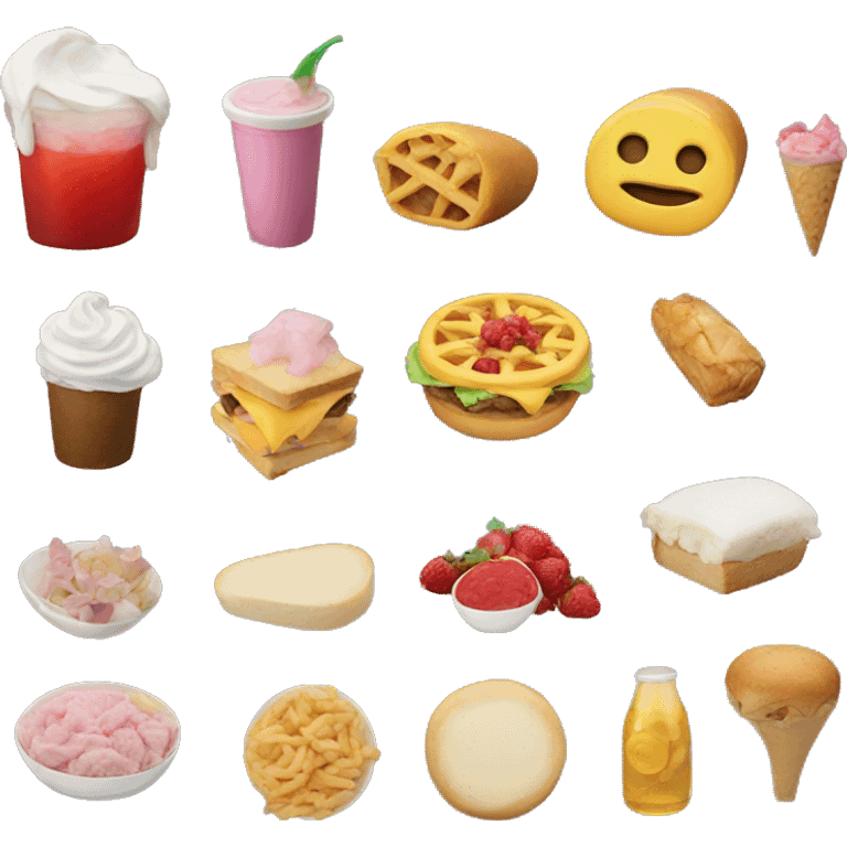 Aesthetic food emoji