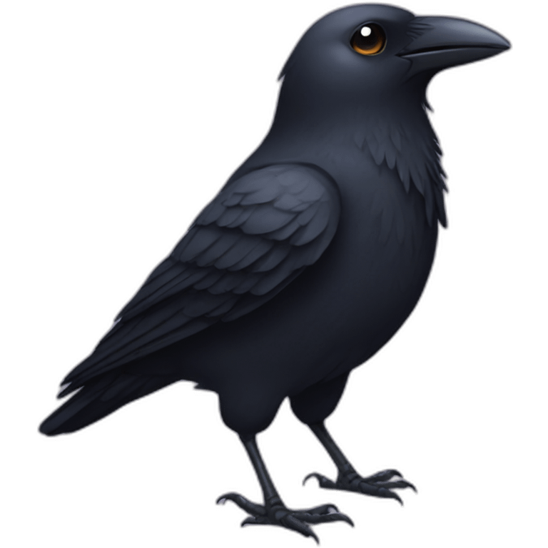 cute little crow emoji