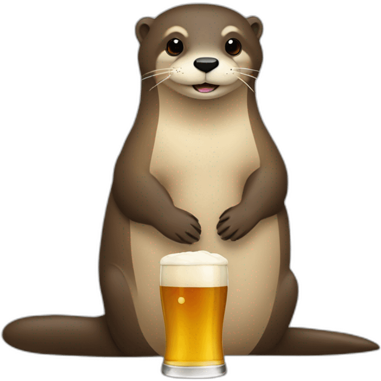 Loutre bière emoji