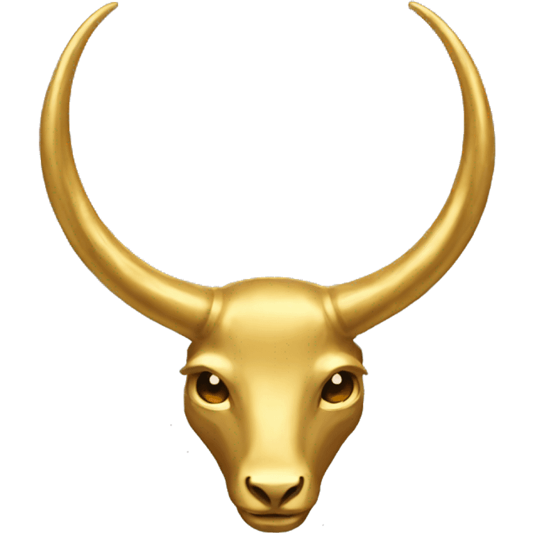 gold horns emoji