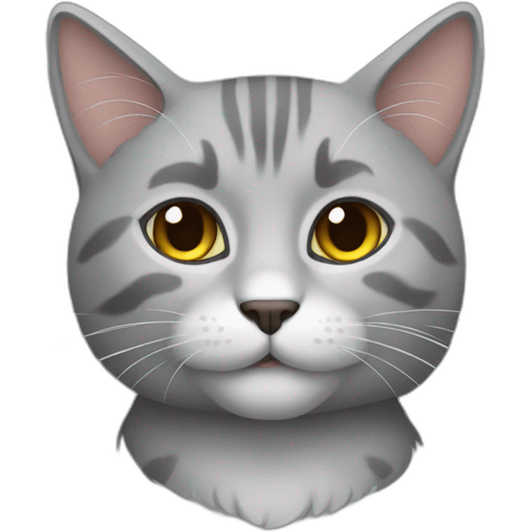 Gato gris emoji