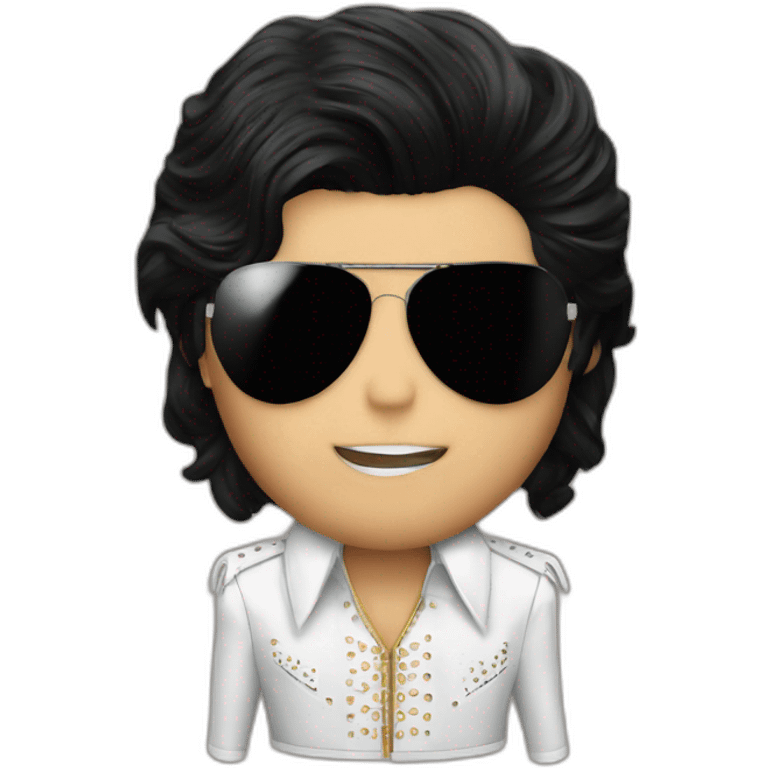 Michael jackson elvis costume emoji