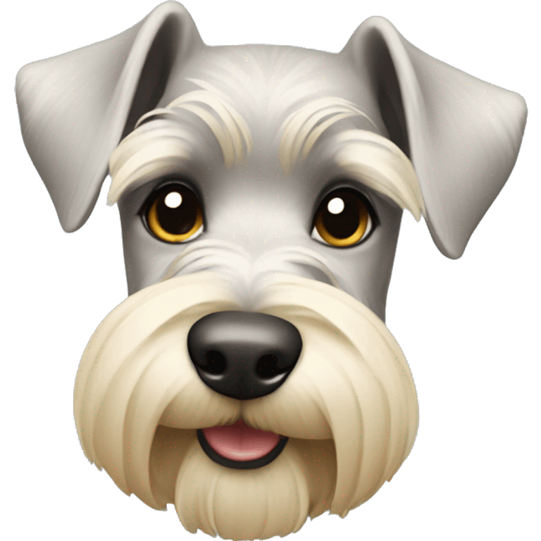 Blonde mini schnauzer emoji