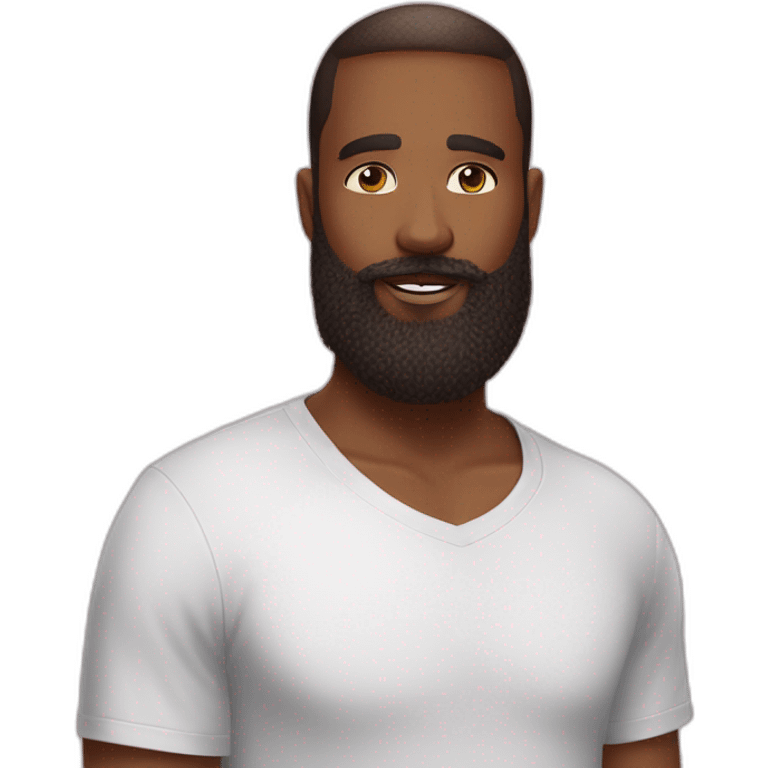 Beard man loves Victoria secret angel emoji