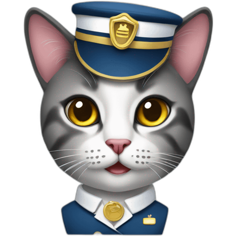 stewardess Cat emoji