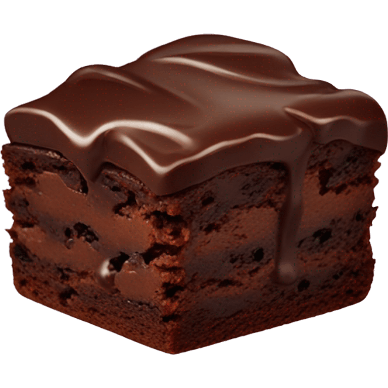 Chocolate brownie emoji