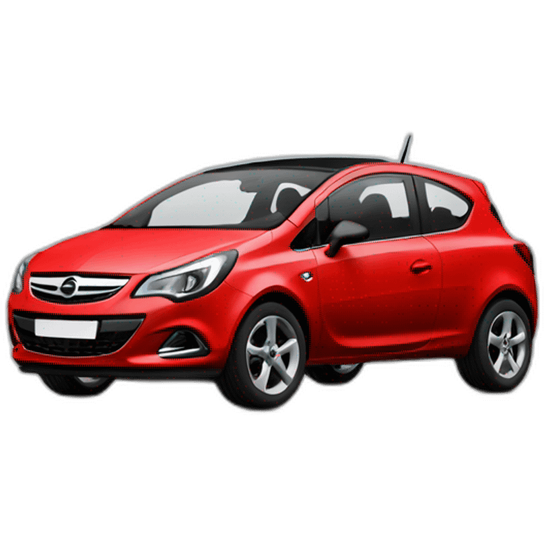 red and black opel corsa f emoji