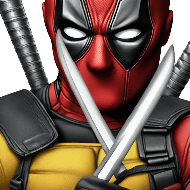 deadpool logo with Wolverine adamantium emoji