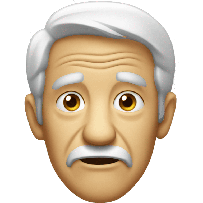 Old man grimacing emoji