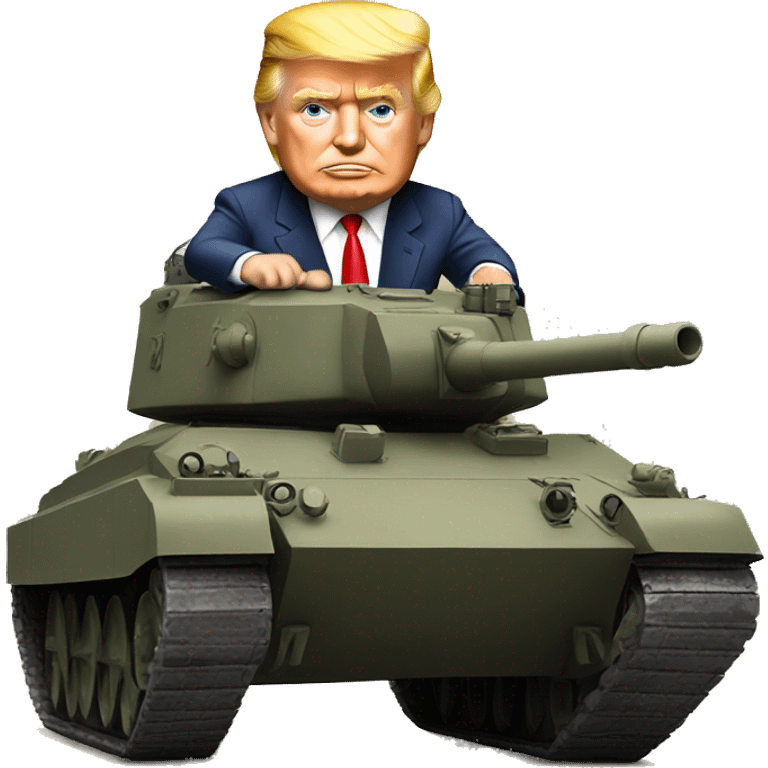 Trump Riding A Tank emoji