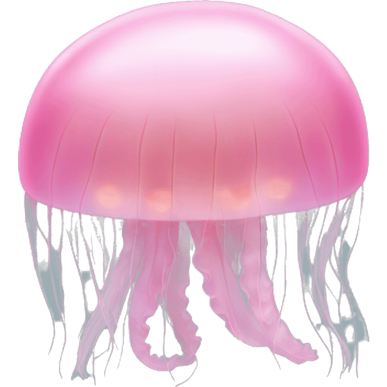 light pink realistic jellyfish with no face emoji