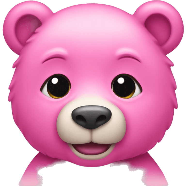 Pink bear emoji