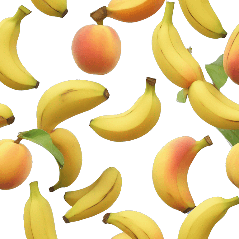 bananas in a peach  emoji