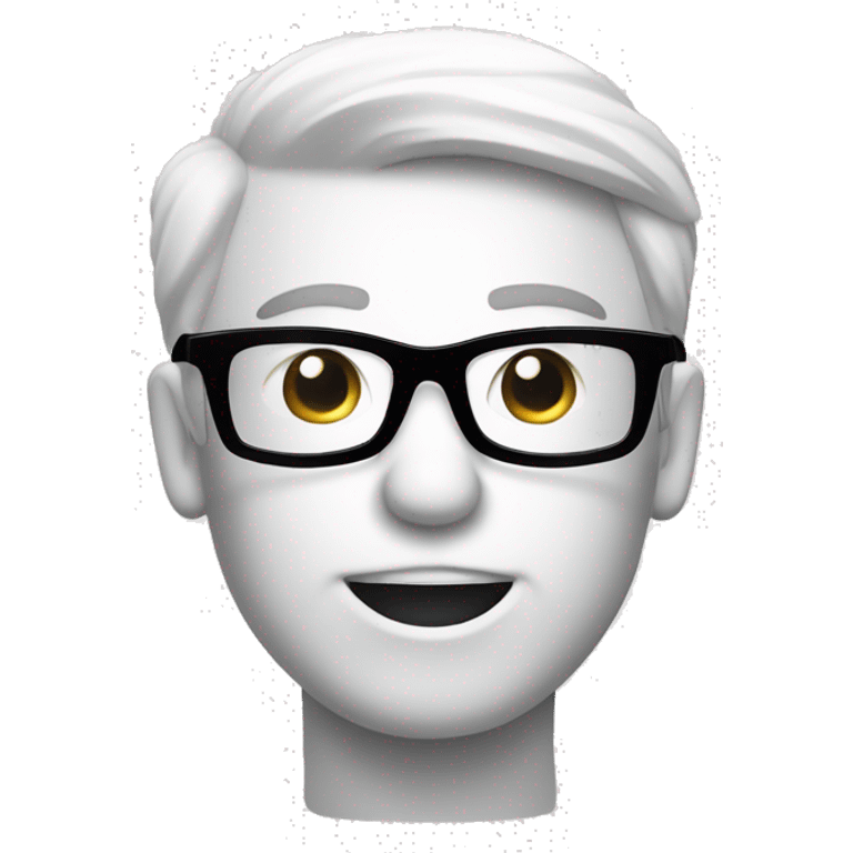 Emoji mit Brille hinten am Kopf emoji