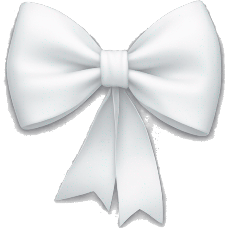 White bow on white bow emoji