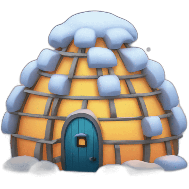 artistic igloo emoji