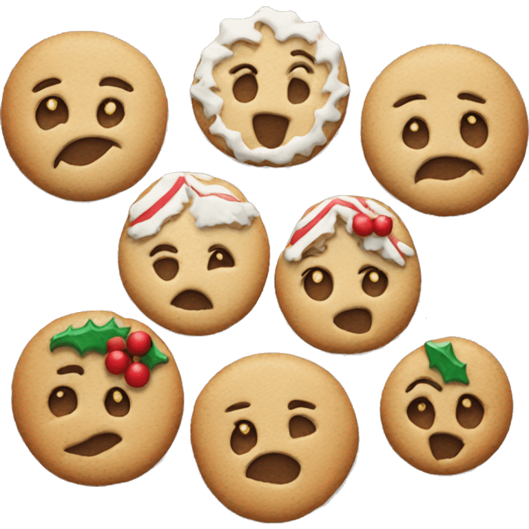 cute Christmas cookies  emoji