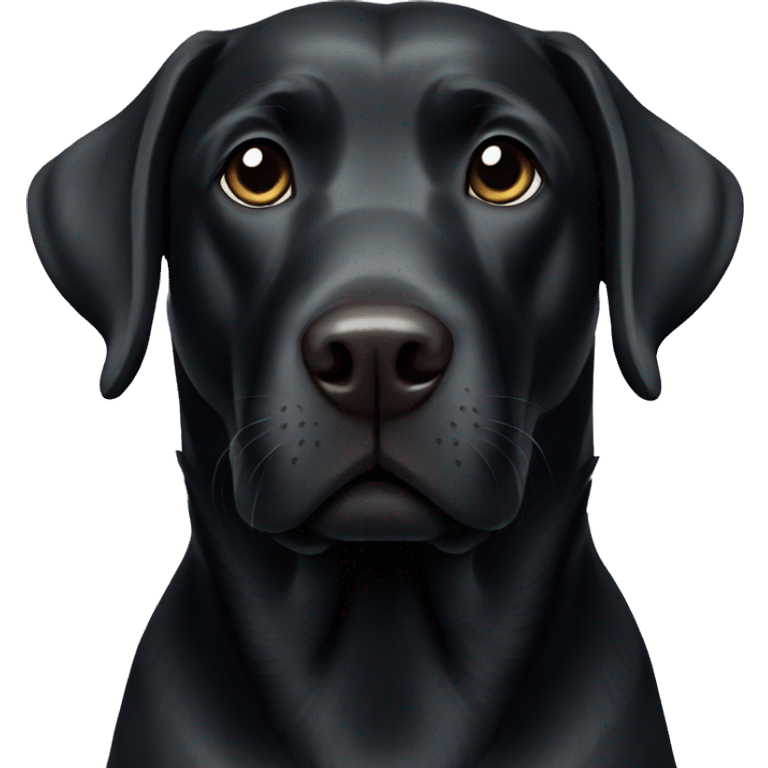 Black labrador  emoji