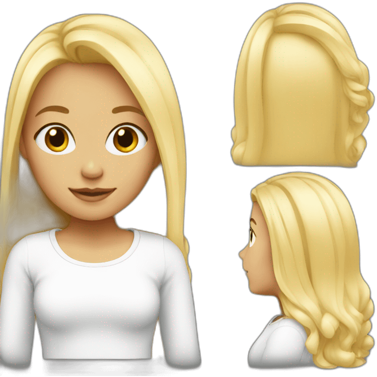 Blonde girls emoji