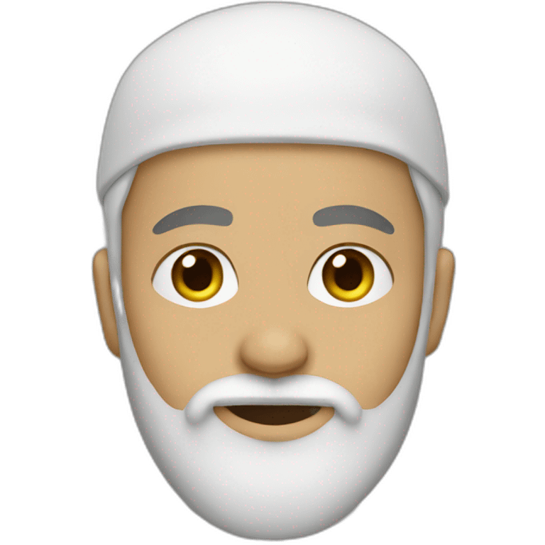 white muslim boy beard emoji