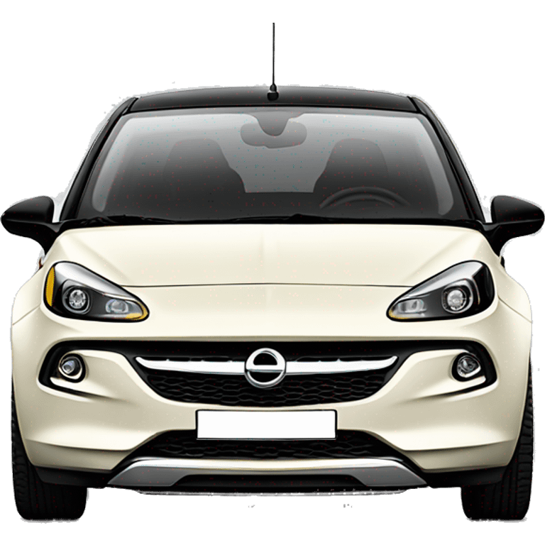 opel adam rocks cream white de face emoji