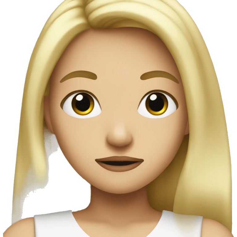 Blonde girl who is mean emoji