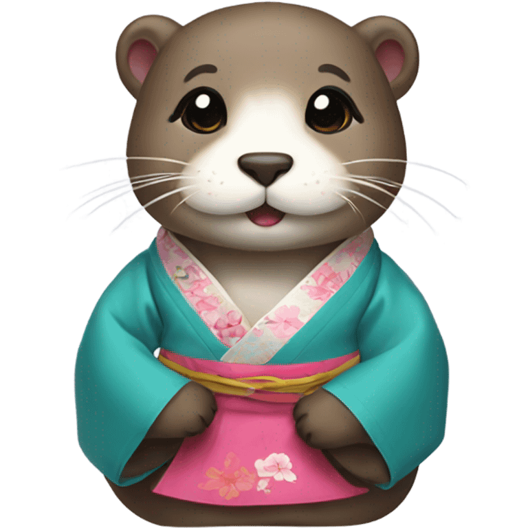 An Korean hanbok otter emoji