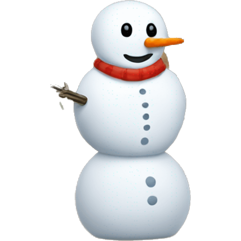 snowman standing next to saguaro cactus emoji