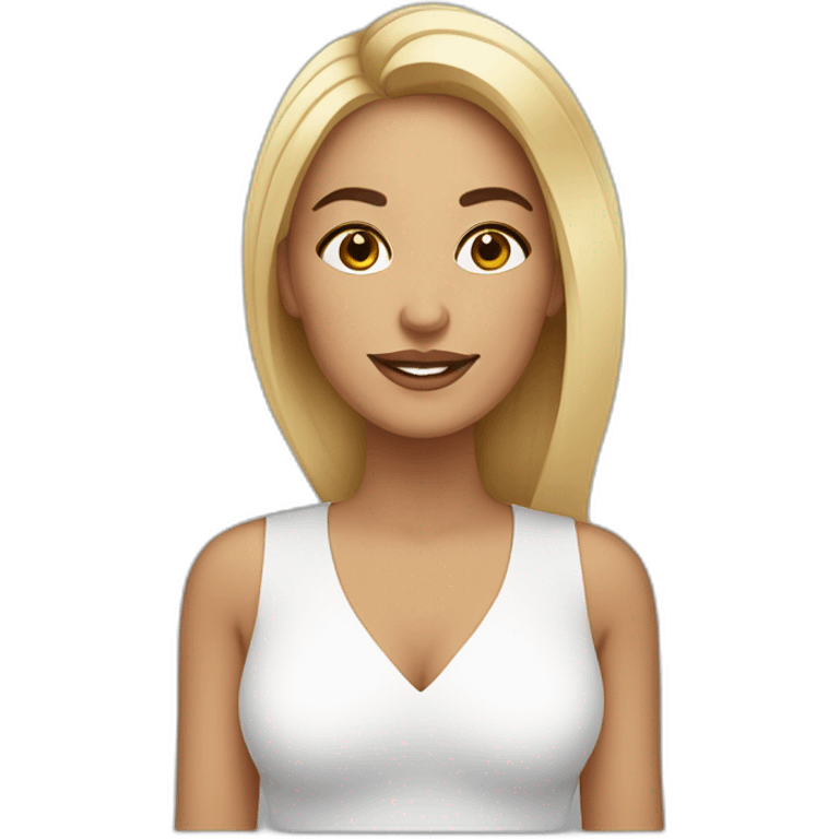 mujer especialista en cosmética natural emoji