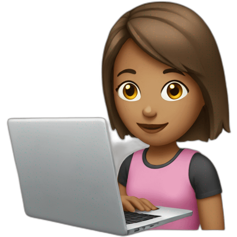 girl with laptop emoji