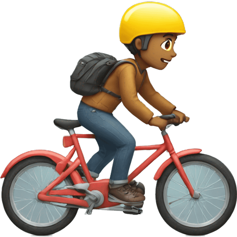 Boy riding bike emoji