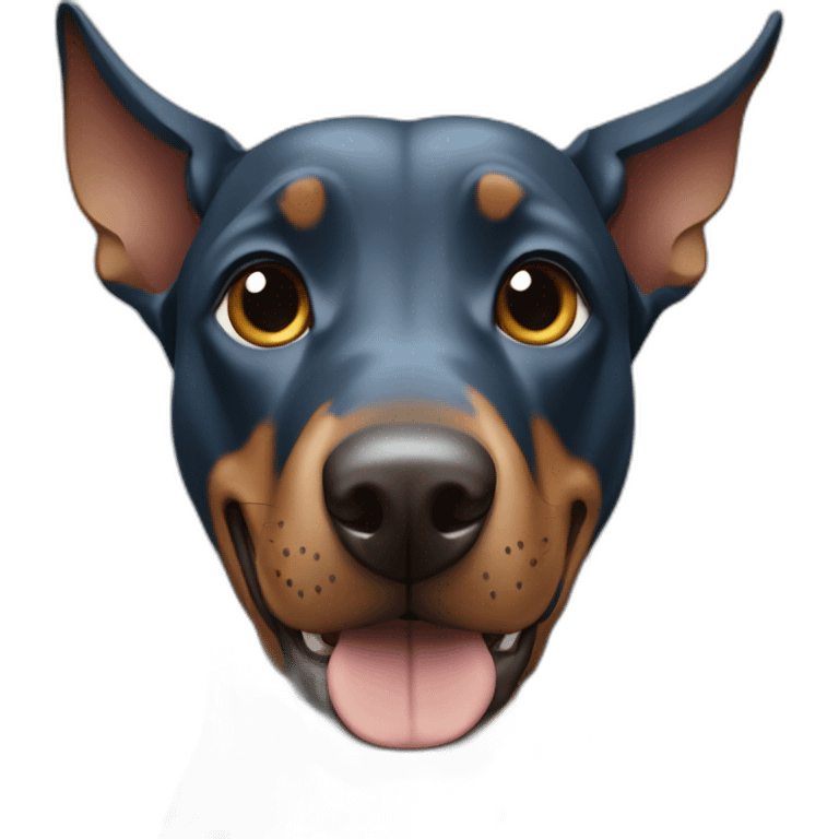 blue doberman emoji