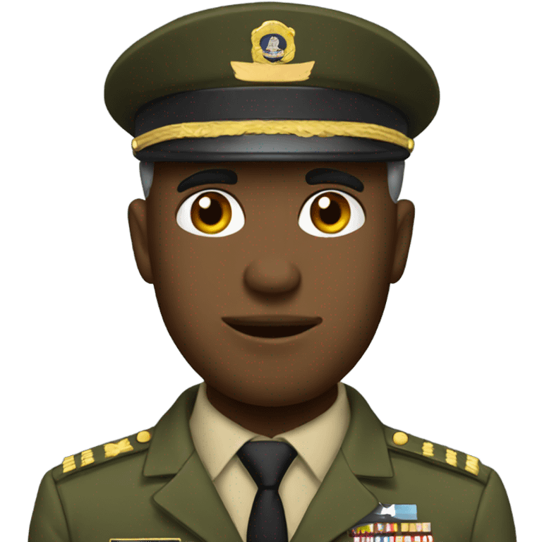 Cartoon army major emoji