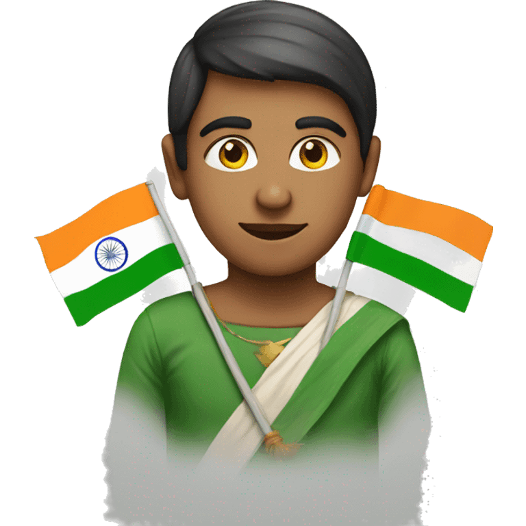 Person with Indian Flag emoji