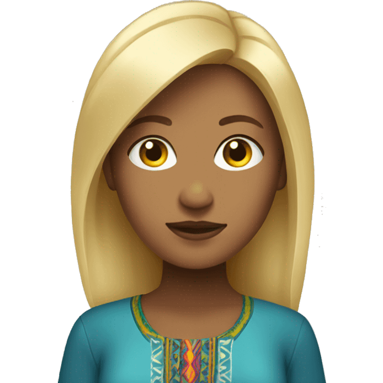 Peruvian women with blonde hair and or emoji